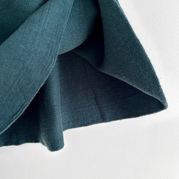 Aritzia Talula Knit Mini Skirt Green Circle Skirt Soft Cotton Size S - Picture 5 of 6